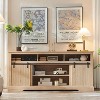 Mastgoal TV Stand for 80inch TVs with Sliding Door, Adjustable Shelf & Storage, 32inch Tall Modern Media Console for Living Room - 4 of 4