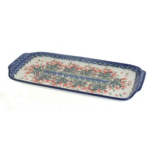 Blue Rose Polish Pottery 410 Ceramika Artystyczna Bread Tray - 1 of 1