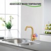 WOWOW Compact Single Handle Bar Kitchen Faucet with Deckplate - 4 of 4