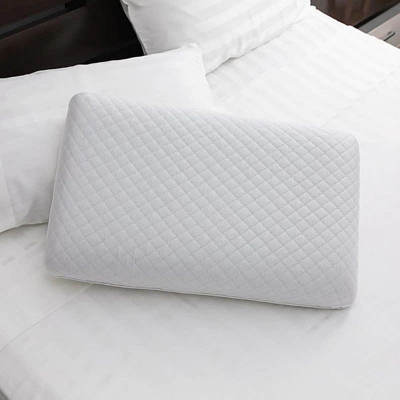 Dr. Pillow Dreamcool Pillow With Cooling Gel & Charcoal Memory Foam, White, 4 of 7