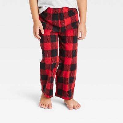 Toddler Holiday Buffalo Check Fleece Matching Family Pajama Pants - Wondershop™ Red