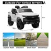 Ride on Truck with Remote Control for Kids, 12V Battery Powered Licensed Chevrolet Silverado GMC Ride On Car Toddler Electric Vehicles - 4 of 4
