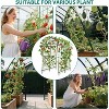 Garden Arch Trellis,Tall Metal Garden Trellis with Netting for Climbing Plants, Vegetables, Flowers, Outdoor Pergola Arbor Wedding Party Decoration - 3 of 4