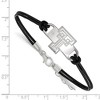 Black Bow Jewelry Sterling Silver Texas Tech Red Raiders NCAA Identification Bracelet 7 Inch - 2 of 3