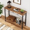 Console Table, 11.80" Narrow Sofa Tables - 2 of 4