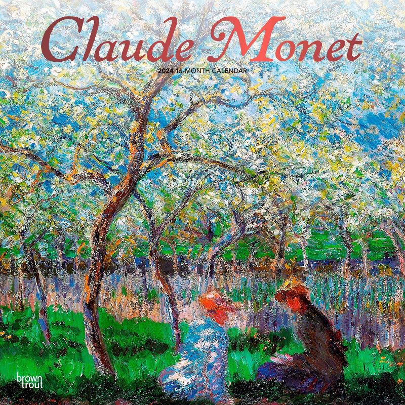 Browntrout 2024 Wall Calendar 12&#34;x12&#34; Claude Monet, 1 of 5