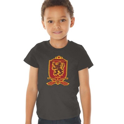 Toddler Boys' Harry Potter Gryffindor Broomstick Badger Logo T-Shirt
