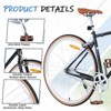 INFURNIC Bicycles Single Speed Retro 700C Road Bike with Steel Frame and Double Caliper Brakes for City Riding, Black, 64.97"*24.41"*38.52" - 4 of 4