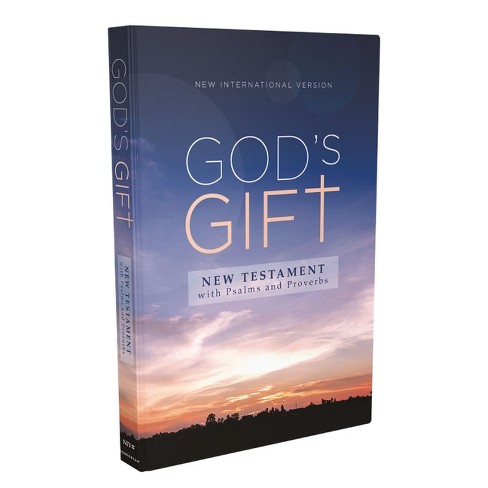 Niv, God's Gift New Testament with Psalms and Proverbs, Pocket-Sized, Paperback, Comfort Print - by  Zondervan - image 1 of 1