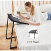 HUANUO Adjustable TV Tray Table (2 Pack) - Folding table for bed & sofa with 6 height settings and 3 tilt angles - 2 of 4