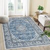 Bohemian Washable Runner Rug, Kitchen Rug, Vintage Floral Print, Non-Slip Backing, Low-Pile Polyester for Bathroom Hallway Entryway - 3 of 4