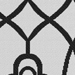 black, white lantern