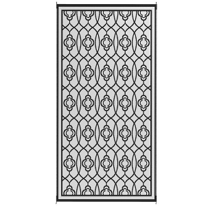 Aghana Digitals Foldable Reversible Outdoor Rug, Polypropylene Waterproof 9'x18' Black & Gray - 1 of 4
