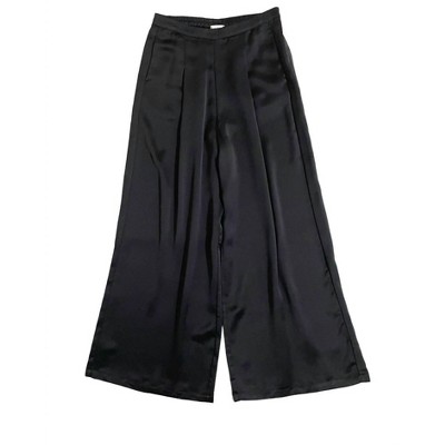 Women's Wo's Wide Leg Side Pockets 90's Satin Pants - Love, Fire M