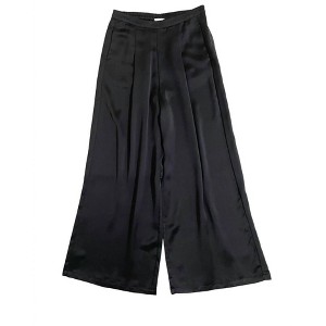 Women's Wo's Wide Leg Side Pockets 90's Satin Pants - Love, Fire M - 1 of 3