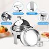WhizMax 6.8 Quart Roll Top Chafing Dish Buffet Set with Visible Window, Round Stainless Steel Set - 4 of 4