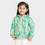 Toddler Girls' Floral Windbreaker Jacket - Cat & Jack™ Green