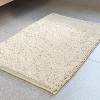 Home Mart Goods Cream Soft Cozy Plush Chenille Bath Mat Bathroom Rug - 35"x24" - 2 of 3