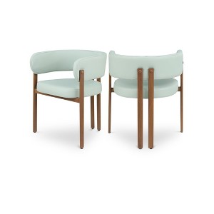 Meridian Furniture,Gideon Vegan Leather Dining Chair, Set of 2 - 1 of 4