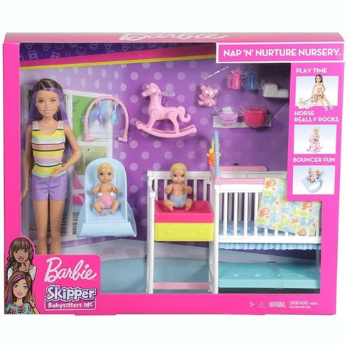 Barbie Skipper Babysitters Inc. Ultimate Daycare Playset with 3 Dolls,  Furniture & 15+ Accessories