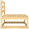 vidaXL 2 Piece Patio Lounge Set with Cushions Solid Pinewood - 3 of 4