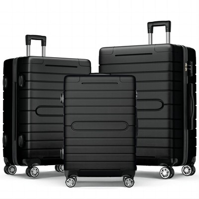 Skonyon 3 Piece Nested Spinner Suitcase Luggage Set With Tsa Lock ...