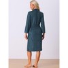 cheibear Women's Durable Luxury Lightweight Spa Resort & Hotel Bathrobe - 3 of 4