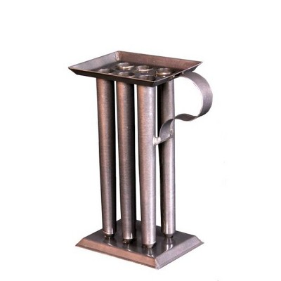 Lehman's Handmade Tin Candle Mold, Taper Tubes Candlemaking Form, 9 inches with Pewter Finish, Make Your Own Candles