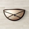 Minka Lavery Rustic Wall Light Sconce Aspen Bronze Hardwired 12 3/4" Fixture "X" Wire Design Scavo Glass for Bedroom Bathroom - 2 of 4