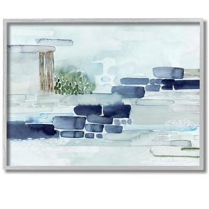 Stupell Industries Modern Abstract Coastal Landscape Organic Blocks - 1 of 4
