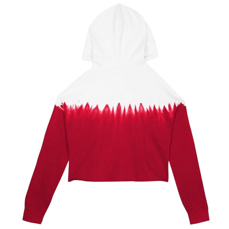 NFL San Francisco 49ers Girls&#39; Crop Hooded Sweatshirt, 3 of 4