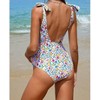 Maternity Swimsuit 1 Piece Round-Neck Pregnancy Bathing Suit Swimwear Push Up Monokini - 4 of 4