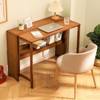 Rbied Bamboo Foldable Desk, Space-Saving Computer Desk Study Table for Small Spaces, Bedroom, Home Office, Dorm, Apartment - 3 of 4