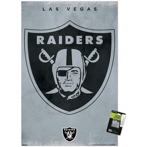 Trends International NFL Las Vegas Raiders - Logo 25 Unframed Wall Poster Prints - 1 of 4