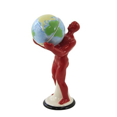 Tabletop 4.75" Man And Earth Salt & Pepper Globe Shaker One Hundred 80 Degree  -  Salt And Pepper Shaker Sets
