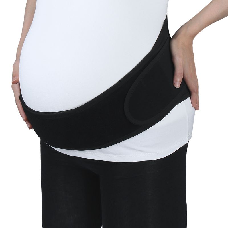 Unique Bargains Pregnancy Women Abdomen Support Adjustable Belly Bands Black 1PC, 2 of 7
