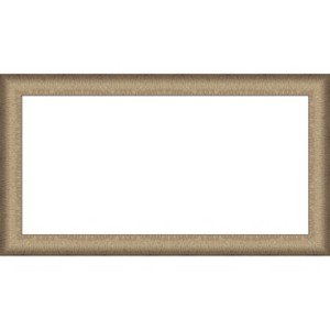 Amanti Art Elegant Brushed Bronze Narrow Framed Dry Erase Magnetic Board - 1 of 4