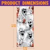 Joyfy Halloween Scary Skeleton Door Cover, 30’’x72’’ Haunted House Decor for Doors Windows Walls, Peel & Stick Decal Halloween Party Supplies & Favors - 4 of 4