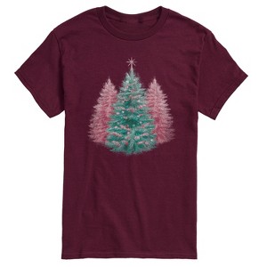 Men's - Instant Message - Christmas Tree Tonal Washed Short Sleeve Graphic T-Shirt - 1 of 4