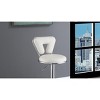 NicBex Adjustable Bar Stools Set of 2,Gas lift Counter Height Bar Stools with Chrome Base,Barstools with Faux Leather,Bar Chairs for Home,Bar - 4 of 4