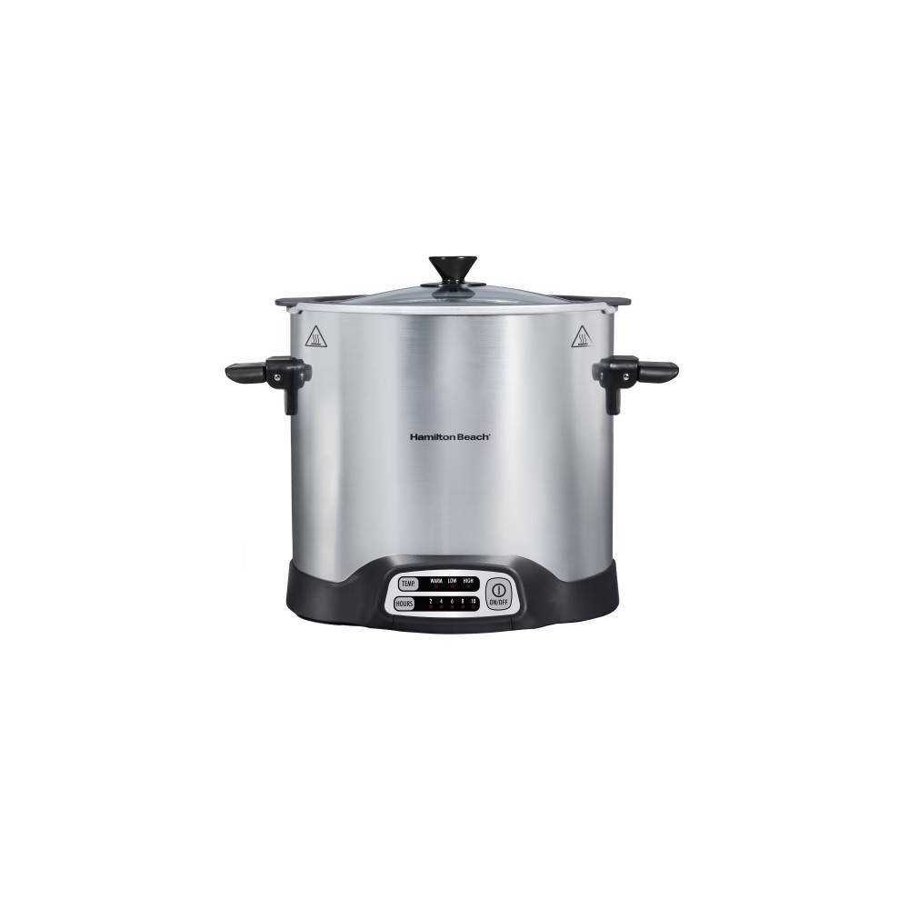 Hamilton Beach Seat & Cook 10Qt Stock Pot Slow Cooker 33196