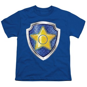 Paw Patrol Chase Badge Costume Kids T Shirt For Youth  Royal  X Small - 1 of 4