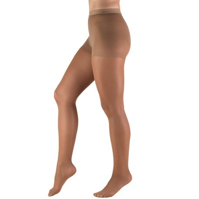 Truform Sheer Compression Pantyhose, 8-15 mmHg, Women's Shaping Tights, 20 Denier