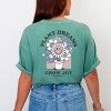 S.W.Smiley Plant Dreams Grow Joy - Women's Garment Dyed Graphic T-Shirt - 3 of 4
