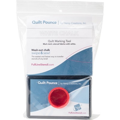 Hancy Quilt Pounce Pad W/Chalk Powder-4oz White