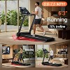 Treadmills for Home, 15% Incline Treadmill, Folding Treadmill Filpped Screen and Heart Rate Sensor, 3.0HP Quiet Brushless Dual Cushion System - 2 of 4