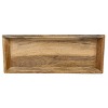 Brass Stripe Detail Tray Mango Wood & Metal by Foreside Home & Garden - 3 of 4