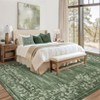 Washable Non-Slip Rugs for Living Room Border Floral Large Area Rugs - 3 of 4
