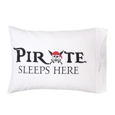 C&F Home 20" x 30" Pirate Sleeps Here Pillowcase