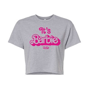 Women's - Barbie - It's Barbie Pink Cropped Graphic T-Shirt - 1 of 4